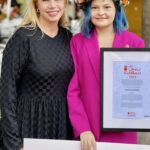 Mia Berghagen och levertransplanterade Agnes Hultberg